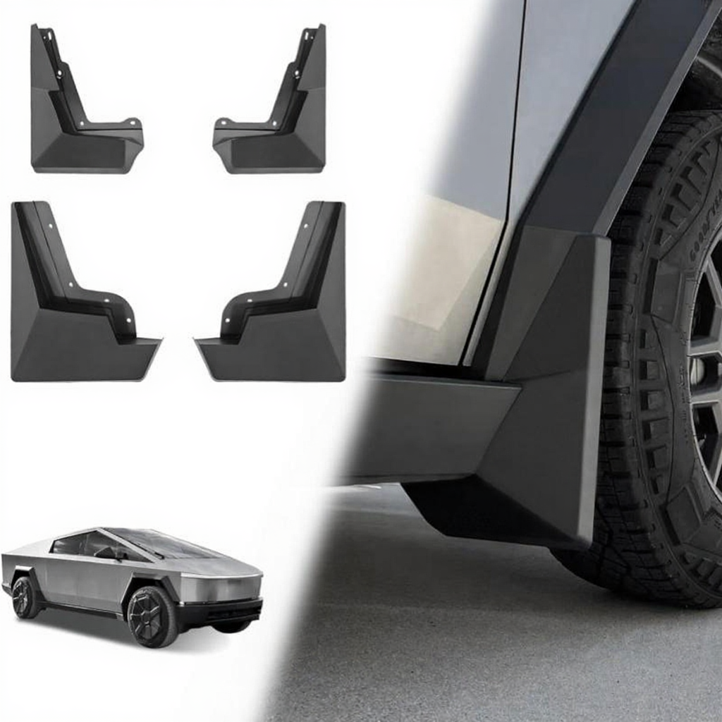 Tesla Cybertruck Mudflaps No Drilling Mud Guard