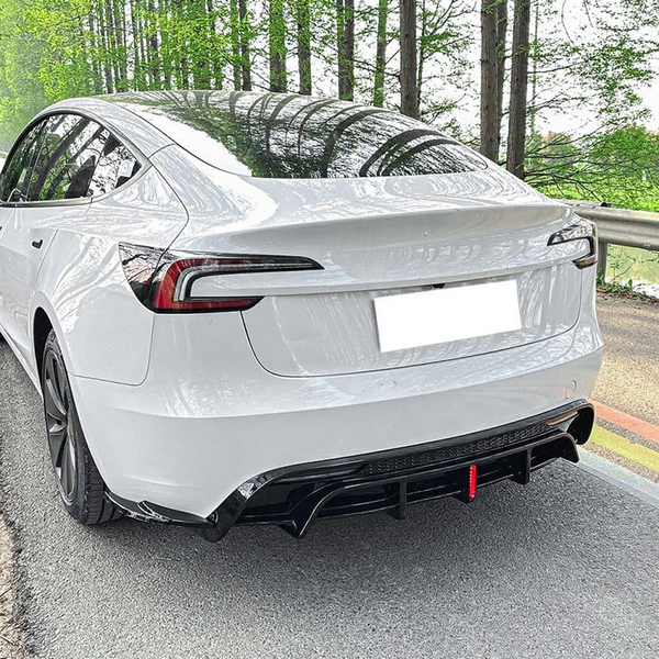 Tesla Model 3 Highland ABS Rear Bumper Diffuser with Brake Light