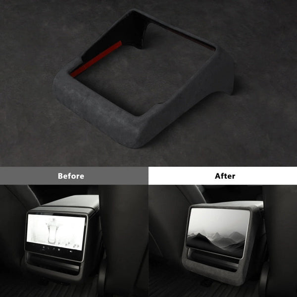 Tesla Model 3/Y Juniper Highland Alcantara Rear Display Frame Cover