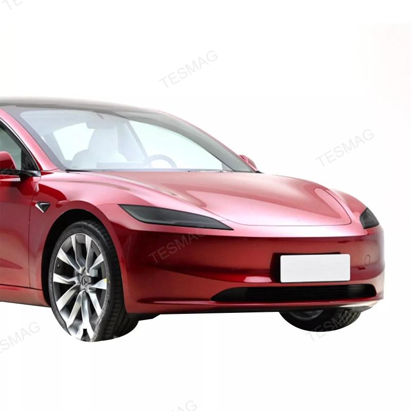 Tesla Model 3 Highland Black TPU Headlight & Tail Light Protection Film