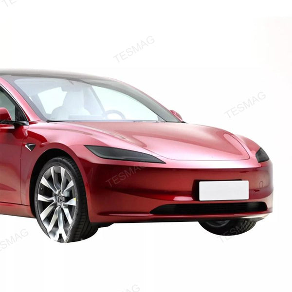 Tesla Model 3 Highland Black TPU Headlight & Tail Light Protection Film