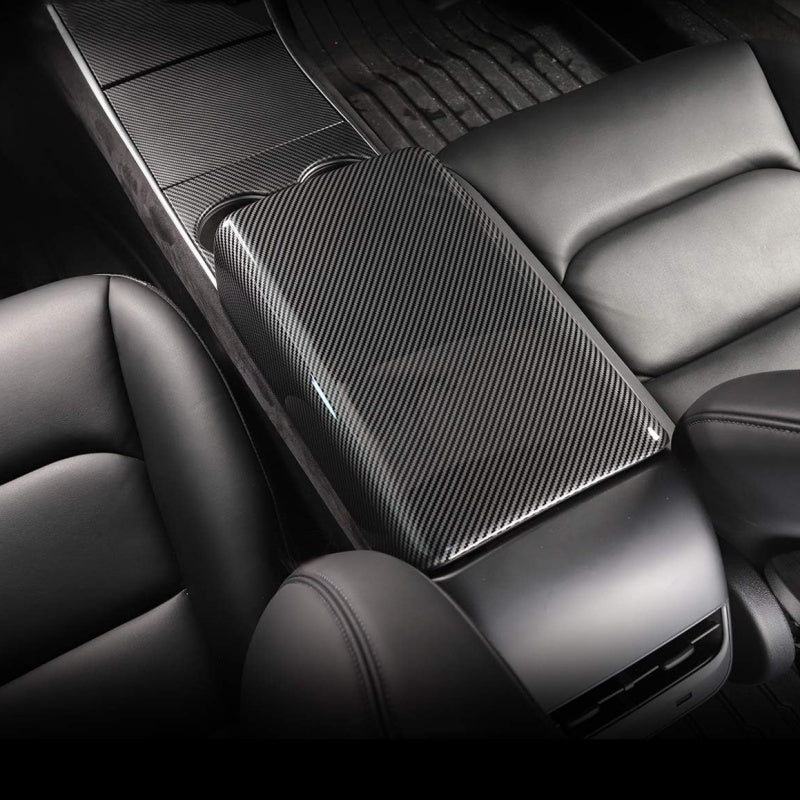 Tesla Model 3 /Y Highland Carbon Fiber Armrest Cover Main image