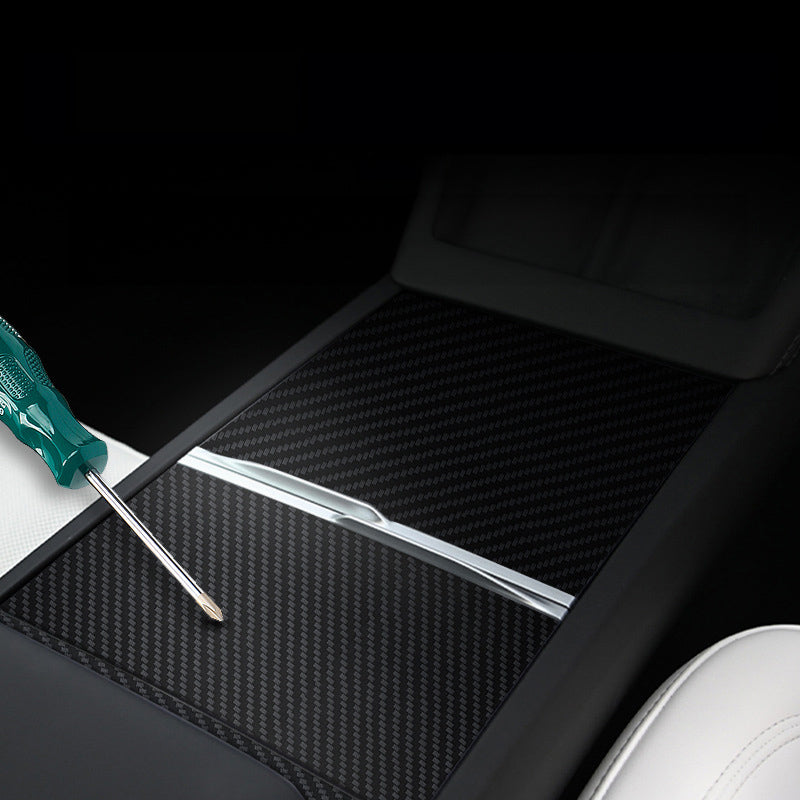 Tesla Model 3 Highland/Y Juniper Carbon Fiber Pattern Center Panel Patch Secondary image