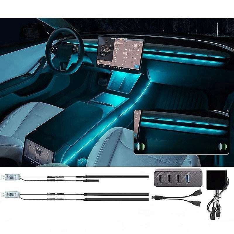 Tesla Model 3 Highland/Y Juniper Starlight Ambient LED Lights Main image