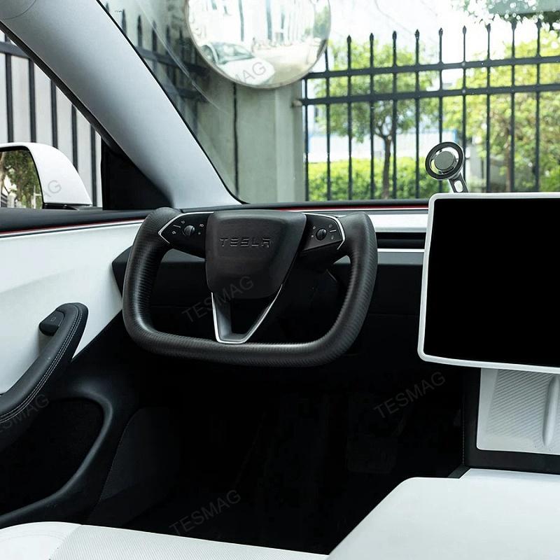 Tesla Model 3 Highland Yoke Steering Wheel With Full Real Carbon Fiber