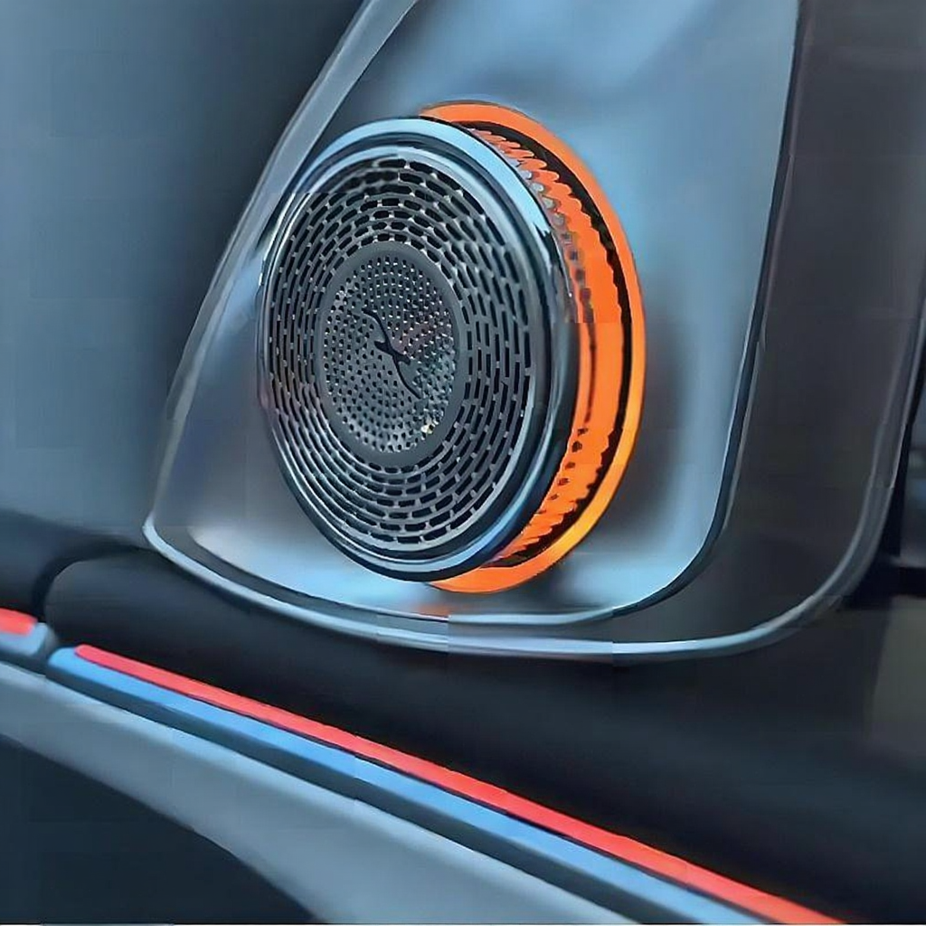 Tesla Model 3/Y/3Highland 4D Rotating Tweeter with LED Ambient Lighting