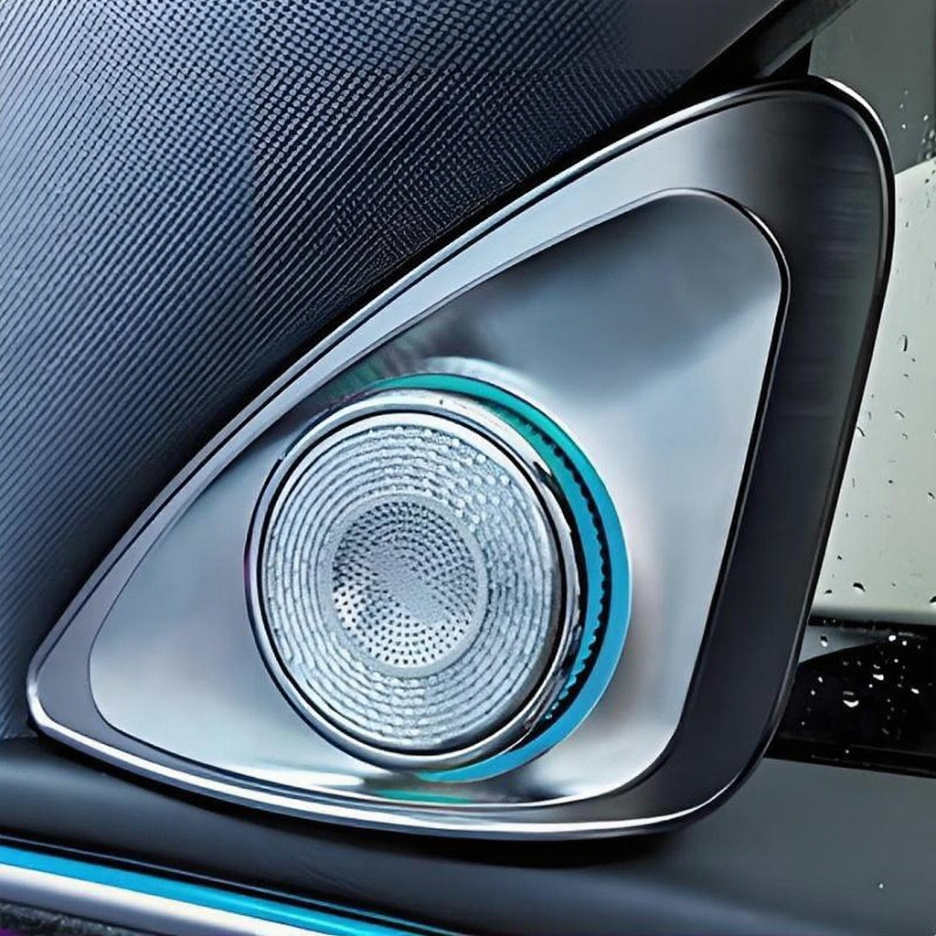 Tesla Model 3/Y/3Highland 4D Rotating Tweeter with LED Ambient Lighting