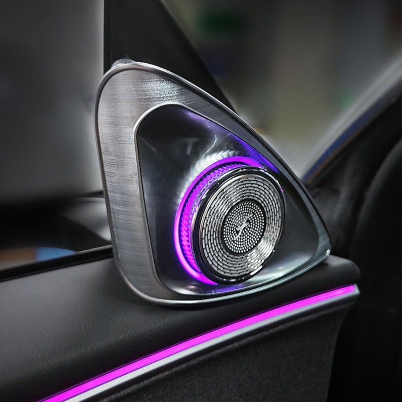 Tesla Model 3/Y/3Highland 4D Rotating Tweeter with LED Ambient Lighting Main image