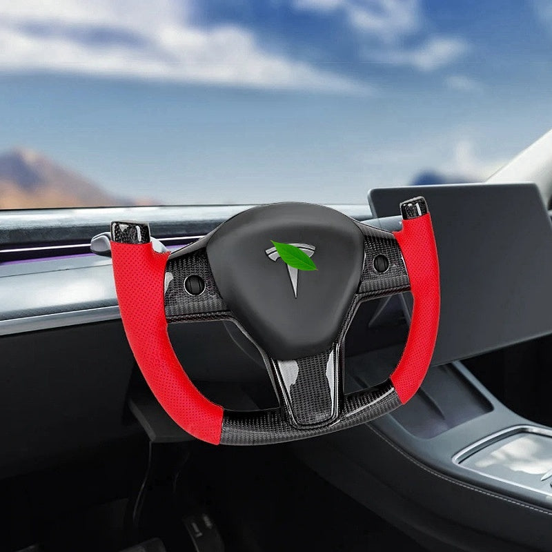 Tesla Model 3 / Y Custom Carbon Fiber Steering Wheels F1 Style Main image