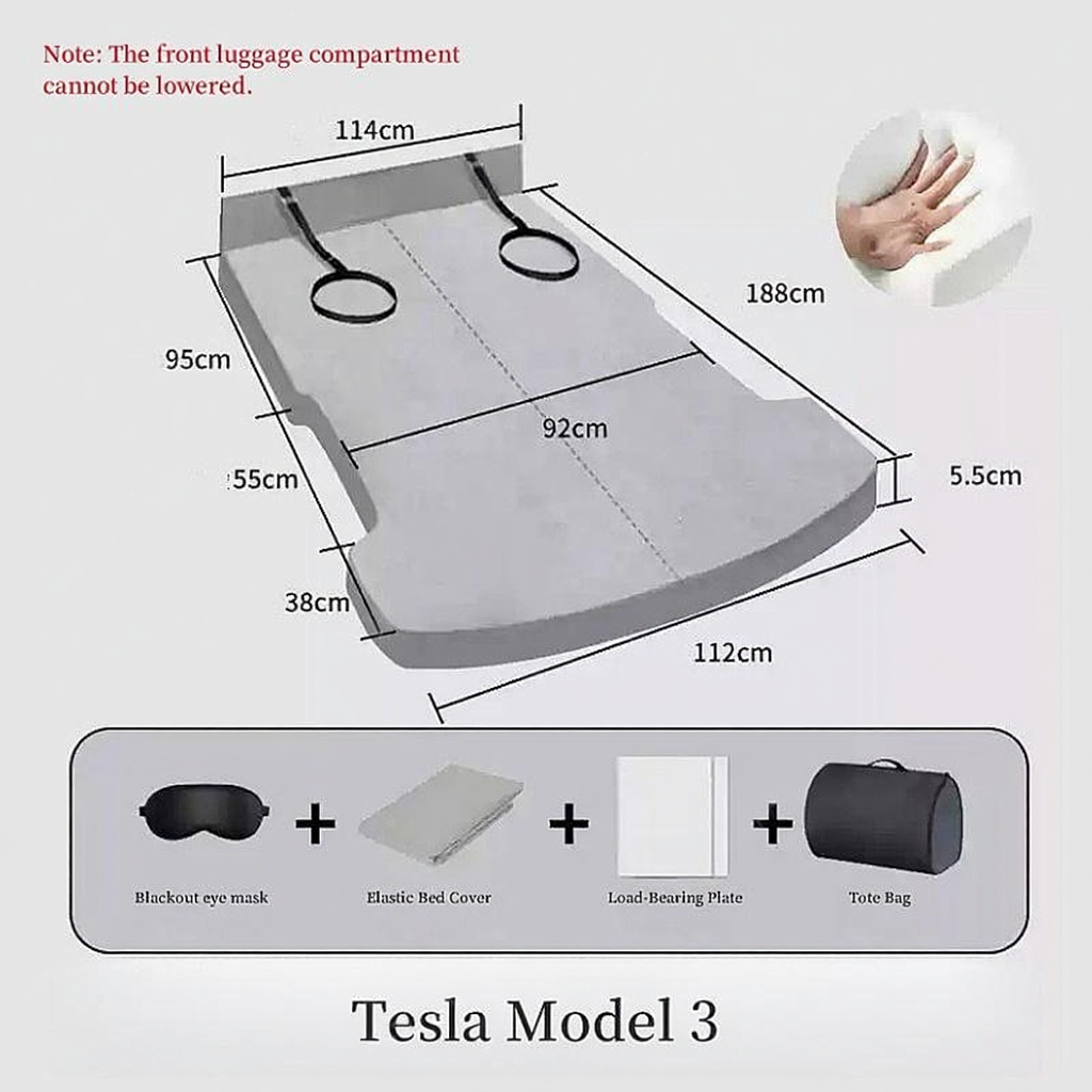 Tesla Model 3/Y/3 Highland Non-Inflatable Camping Mattress