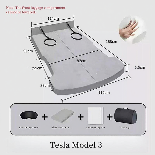 Tesla Model 3/Y/3 Highland Non-Inflatable Camping Mattress