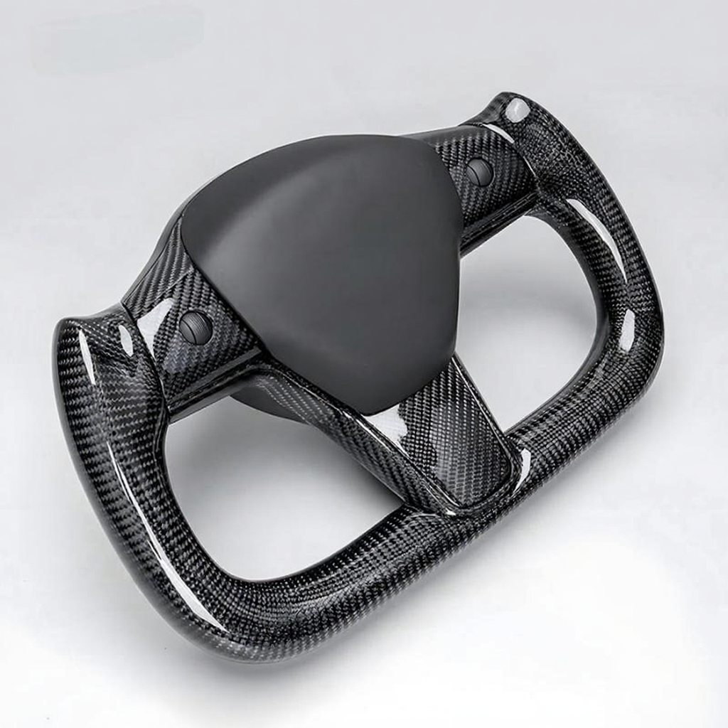 Tesla Model 3/Y Real Carbon Fiber Steering Wheel Yoke