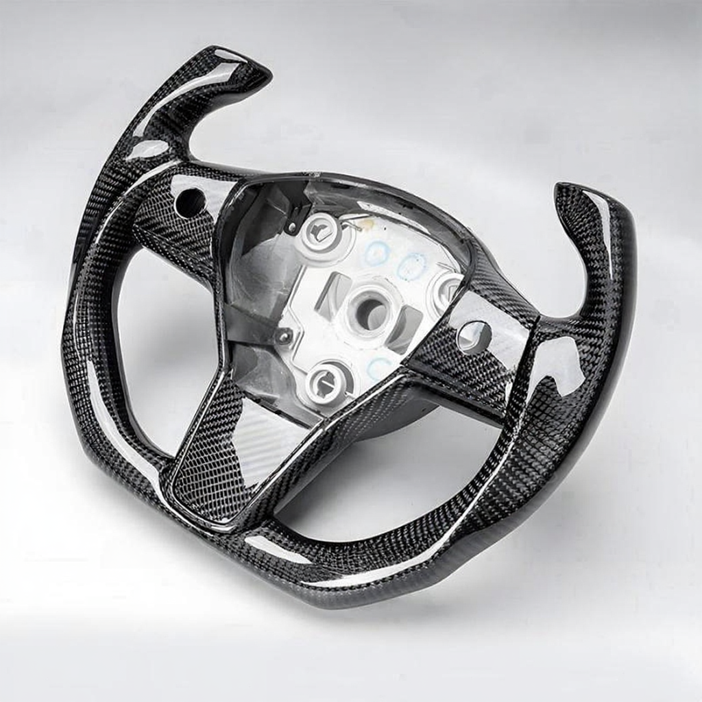 Tesla Model 3/Y Real Carbon Fiber Steering Wheel Yoke