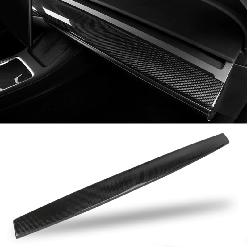 Tesla Model 3/Y Carbon Fiber Dash Cover - Real Molded Carbon Fiber Main image