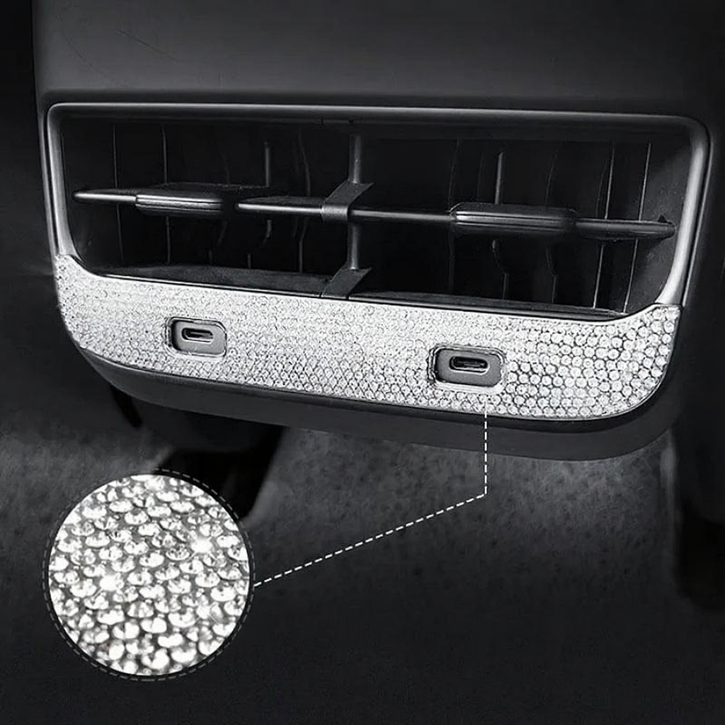 Tesla Model 3/Y Rear Air Condition Vent Diamond Patch（2017-2023）