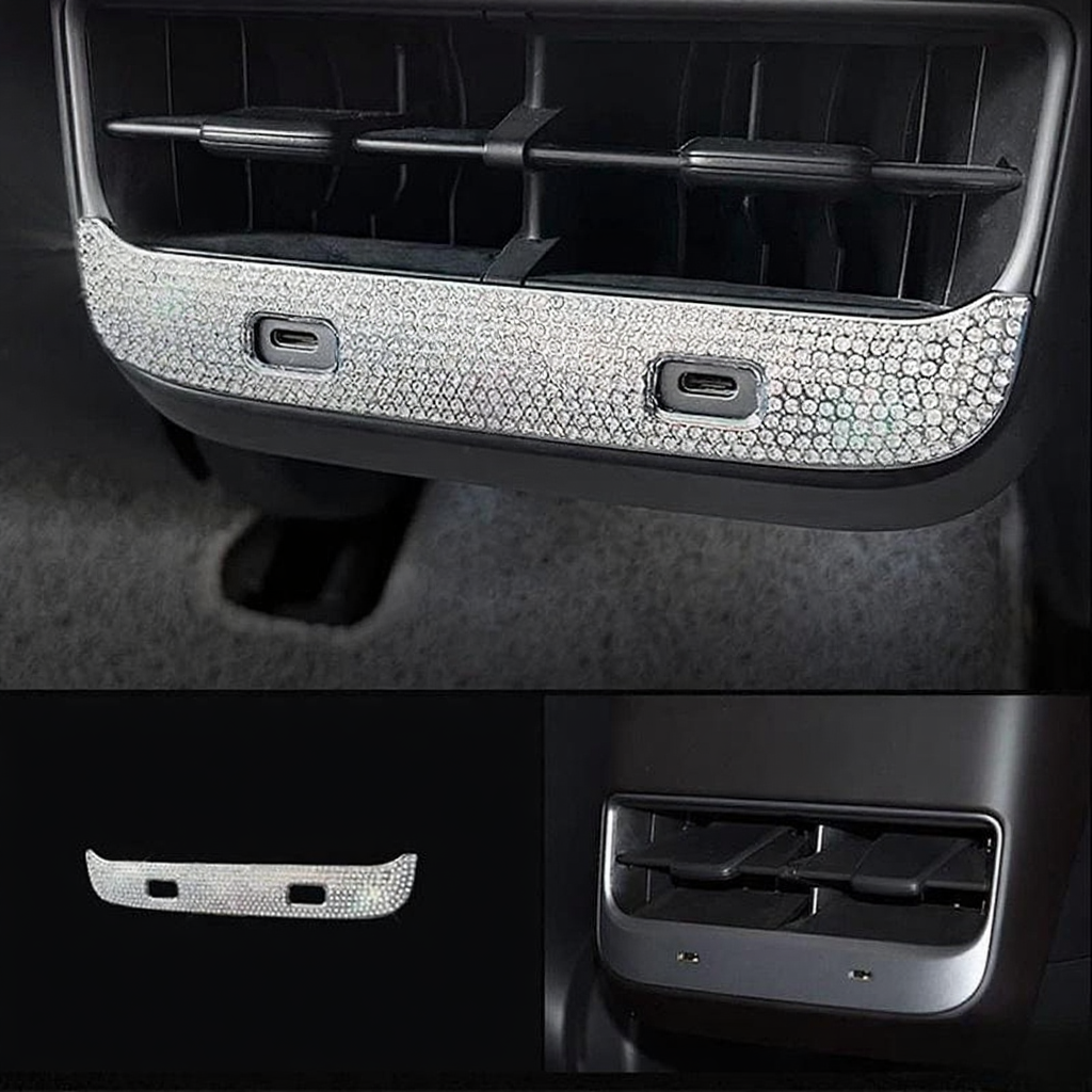 Tesla Model 3/Y Rear Air Condition Vent Diamond Patch（2017-2023）