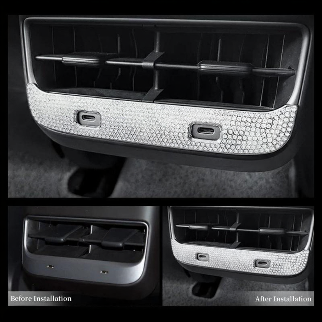 Tesla Model 3/Y Rear Air Condition Vent Diamond Patch（2017-2023）