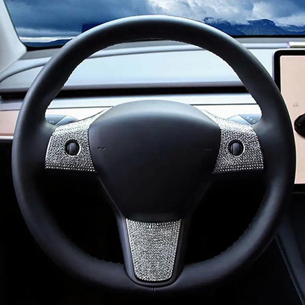 Tesla Model 3/Y Steering Wheel Button Diamond Patch (2017-2023)
