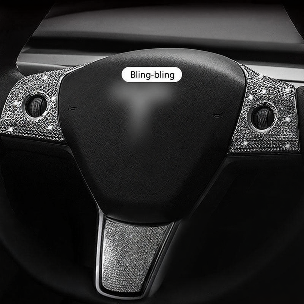 Tesla Model 3/Y Steering Wheel Button Diamond Patch (2017-2023)