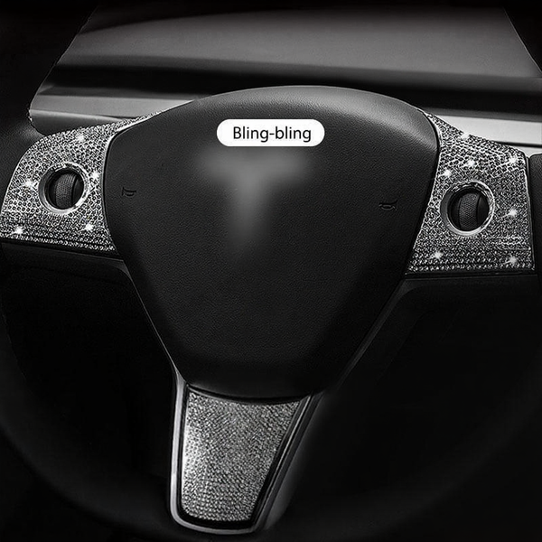 Tesla Model 3/Y Steering Wheel Button Diamond Patch (2017-2023)