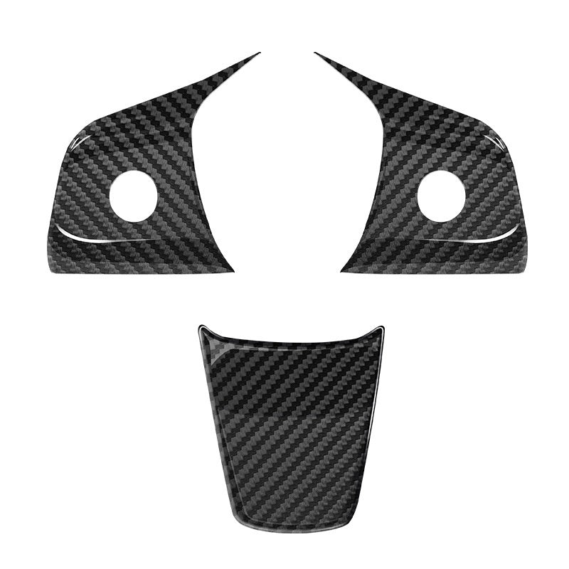 True Carbon Fiber Steering Wheel Patch for Tesla Model 3/Y Main image