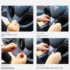 True Carbon Fiber Steering Wheel Patch for Tesla Model 3/Y