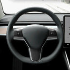 True Carbon Fiber Steering Wheel Patch for Tesla Model 3/Y