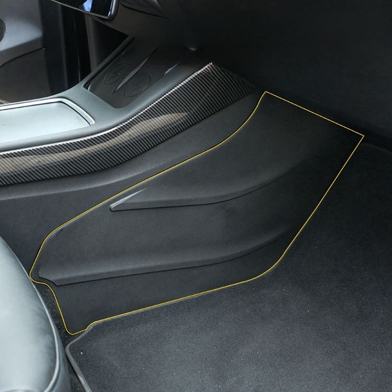 Tesla Model 3/Y/3Highland center console side guard TPE kick pad