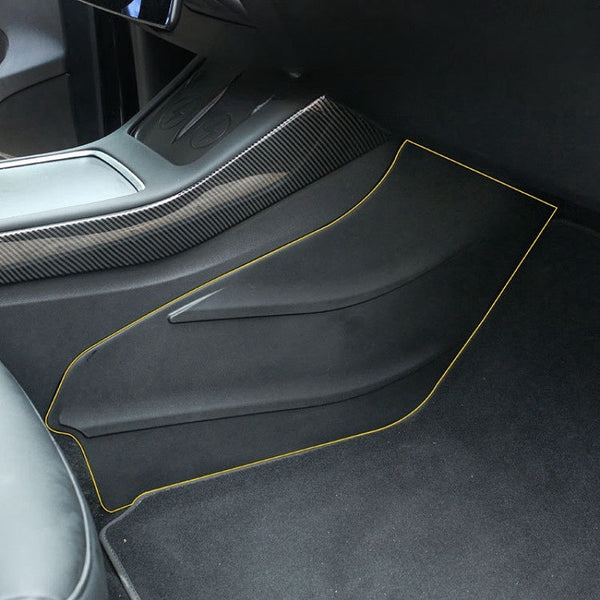 Tesla Model 3/Y/3Highland center console side guard TPE kick pad