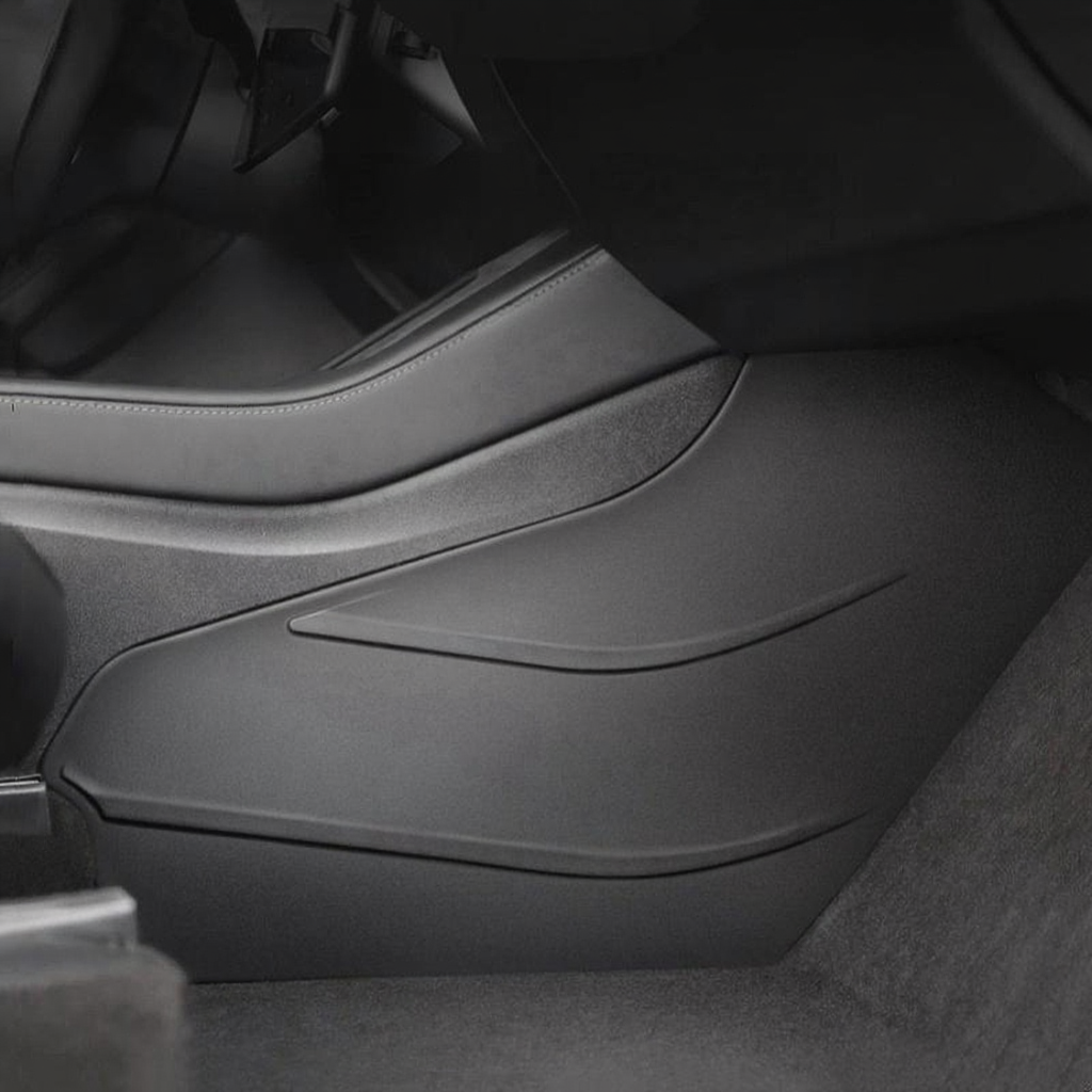 Tesla Model 3/Y/3Highland center console side guard TPE kick pad