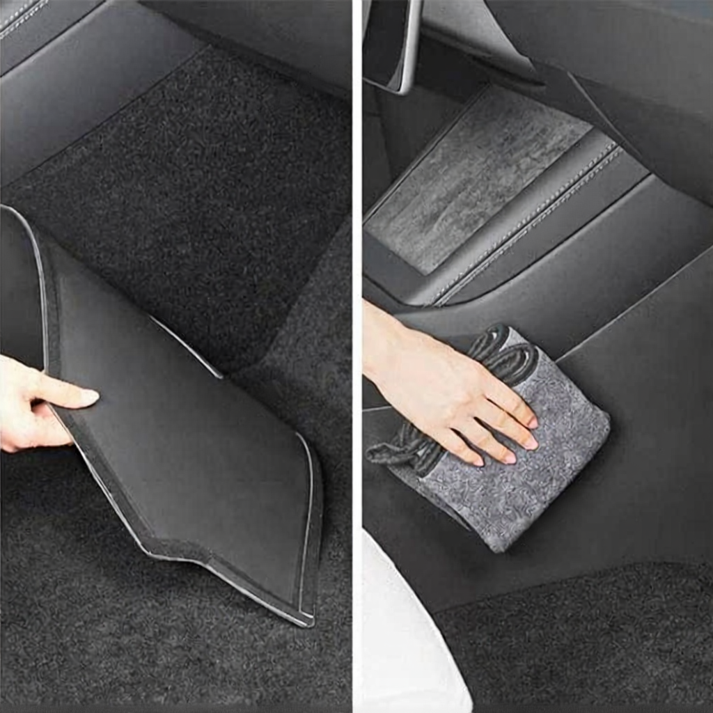 Tesla Model 3/Y/3Highland center console side guard TPE kick pad
