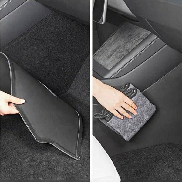 Tesla Model 3/Y/3Highland center console side guard TPE kick pad