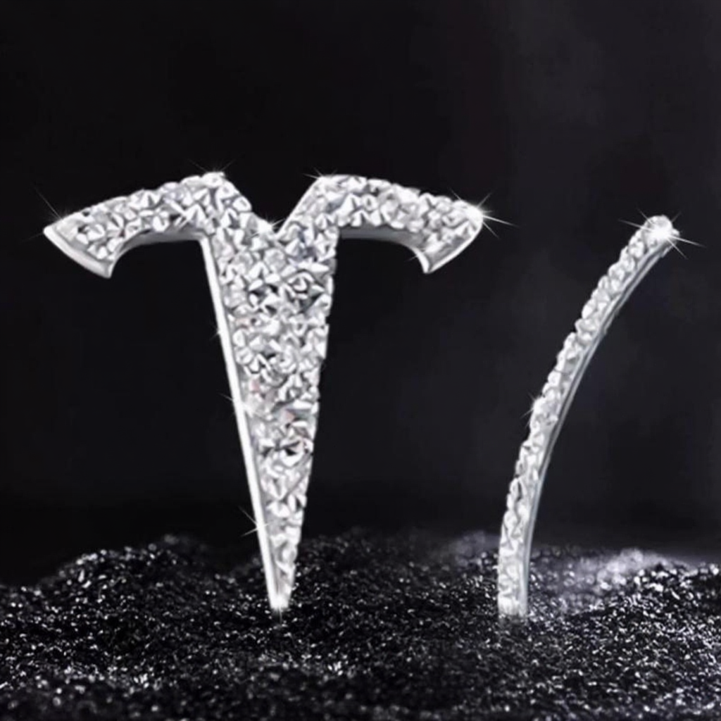 Tesla Model 3/Y Diamond-encrusted Badge Patch