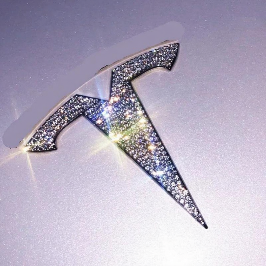 Tesla Model 3/Y Diamond-encrusted Badge Patch