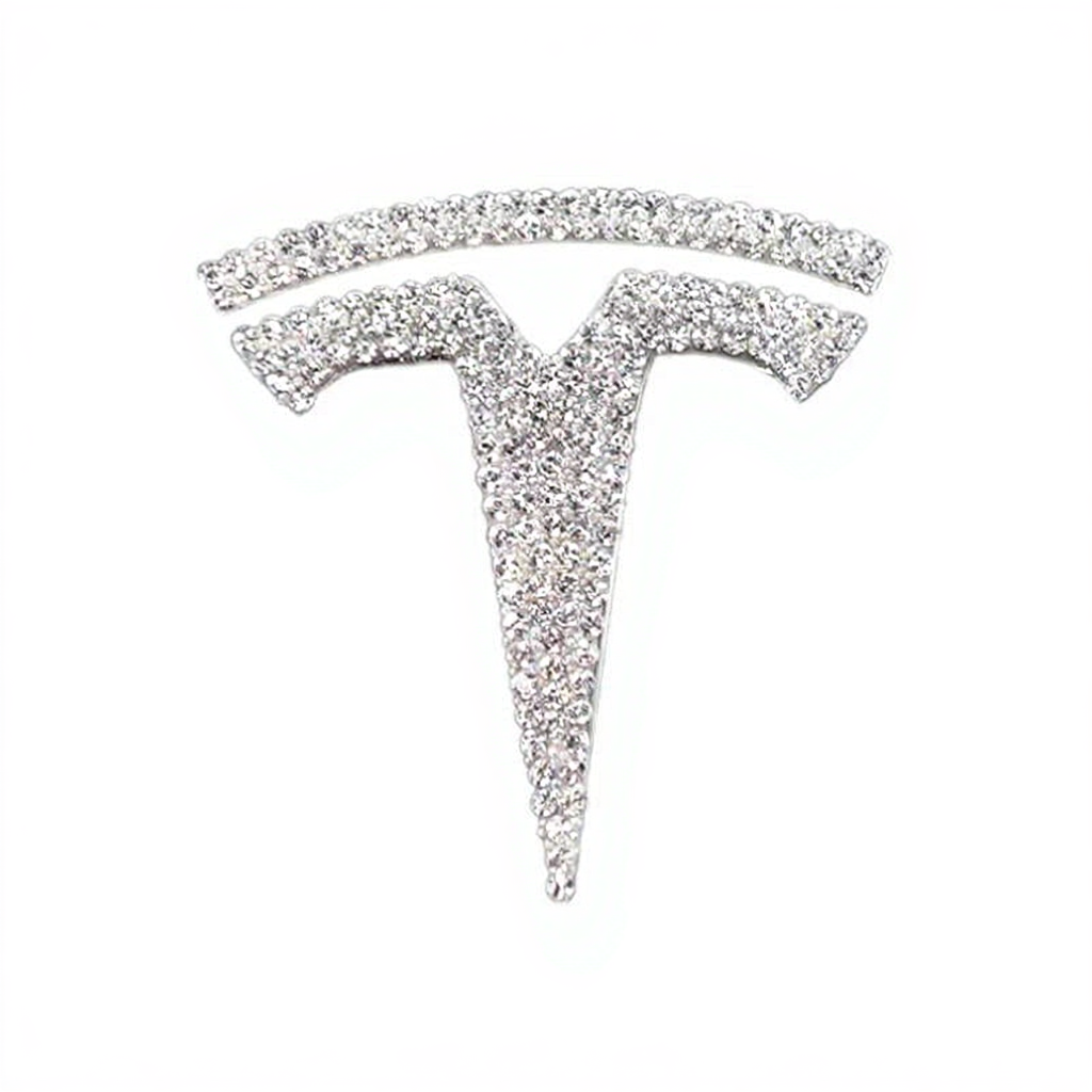 Tesla Model 3/Y Diamond-encrusted Badge Patch
