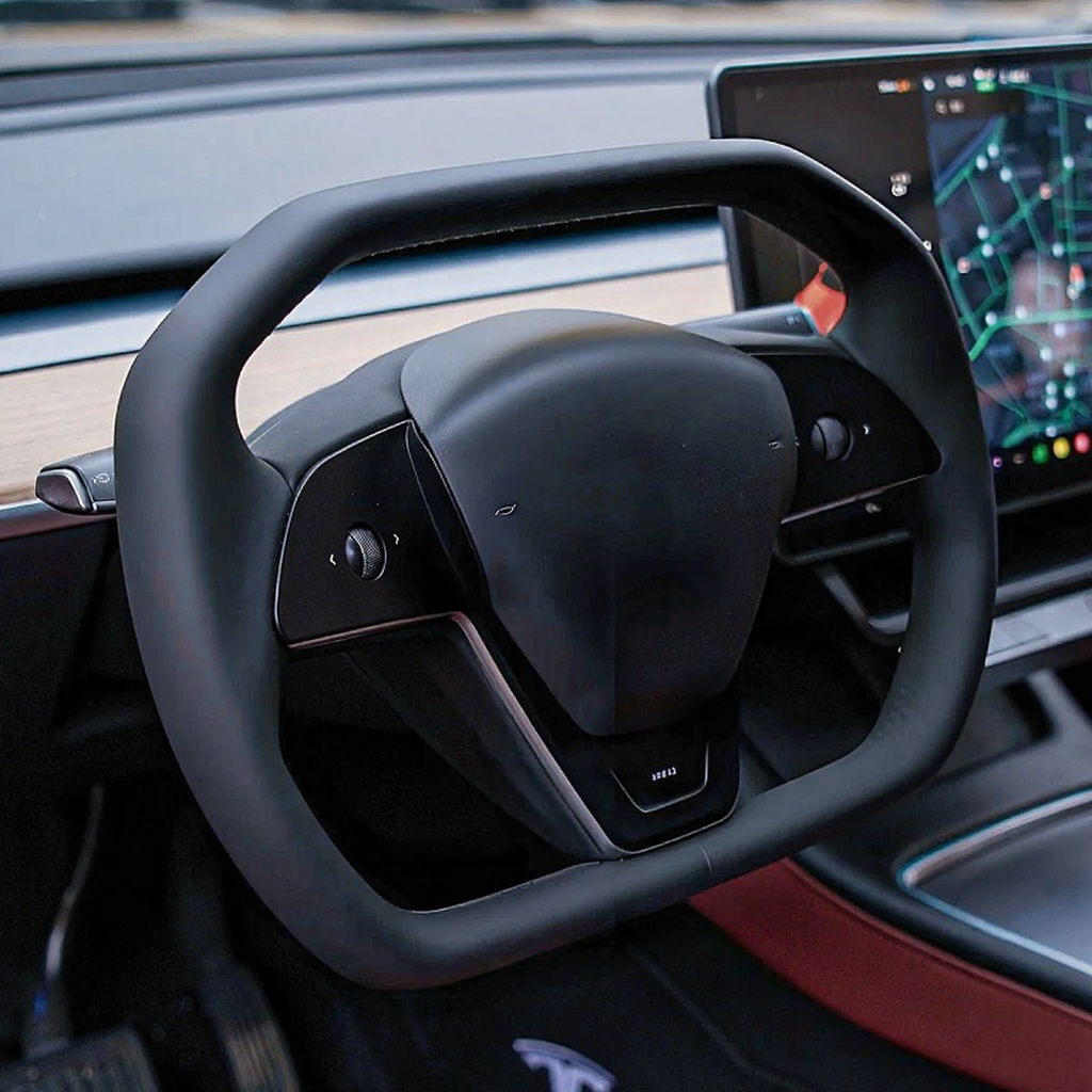 Tesla Model 3/Y Steering Wheel is Inspired by Cybertruck Style
