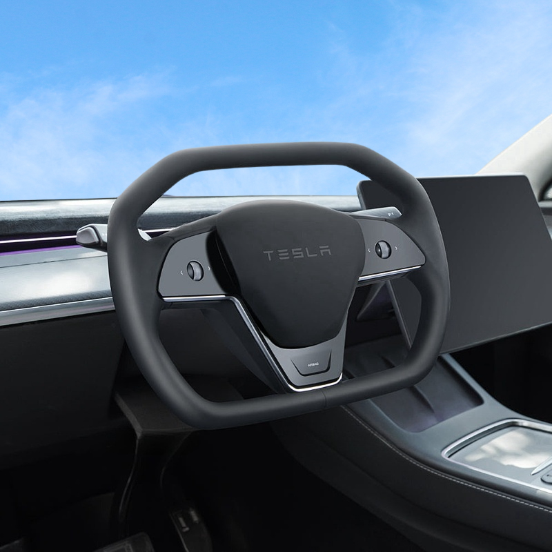 Tesla Model 3/Y Steering Wheel is Inspired by Cybertruck Style