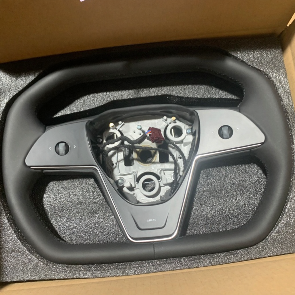 Tesla Model 3/Y Steering Wheel is Inspired by Cybertruck Style