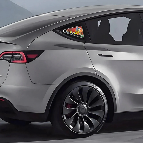 Tesla Model 3/Y/3 HighlandTriangle Window Ambient Lighting Tom and Jerry