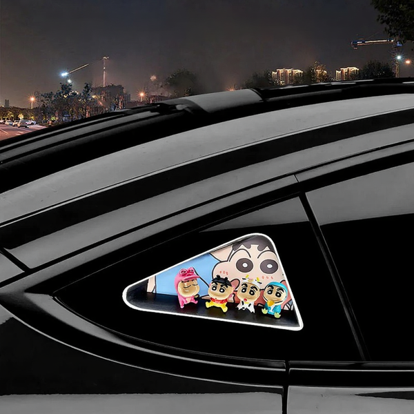 Tesla Model 3/Y/3 Highland Triangle Window Ambient Lighting Crayon Shin-chan