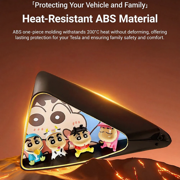 Tesla Model 3/Y/3 Highland Triangle Window Ambient Lighting Crayon Shin-chan