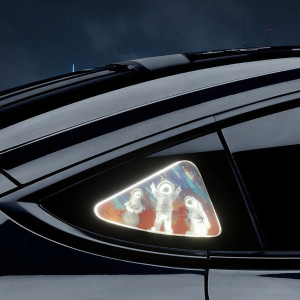 Tesla Model 3/Y/3 Highland Astronaut Ambient Light Triangle Window