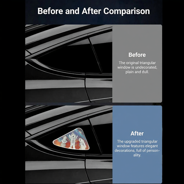 Tesla Model 3/Y/3 Highland Astronaut Ambient Light Triangle Window