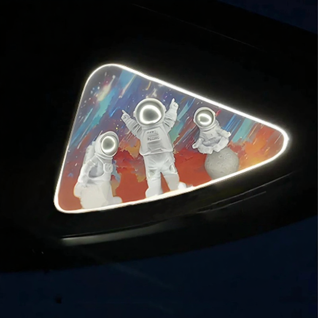 Tesla Model 3/Y/3 Highland Astronaut Ambient Light Triangle Window