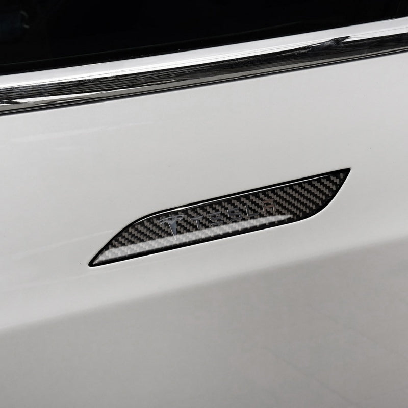 Tesla Model S Carbon Fiber Style Door Handle Protector Main image