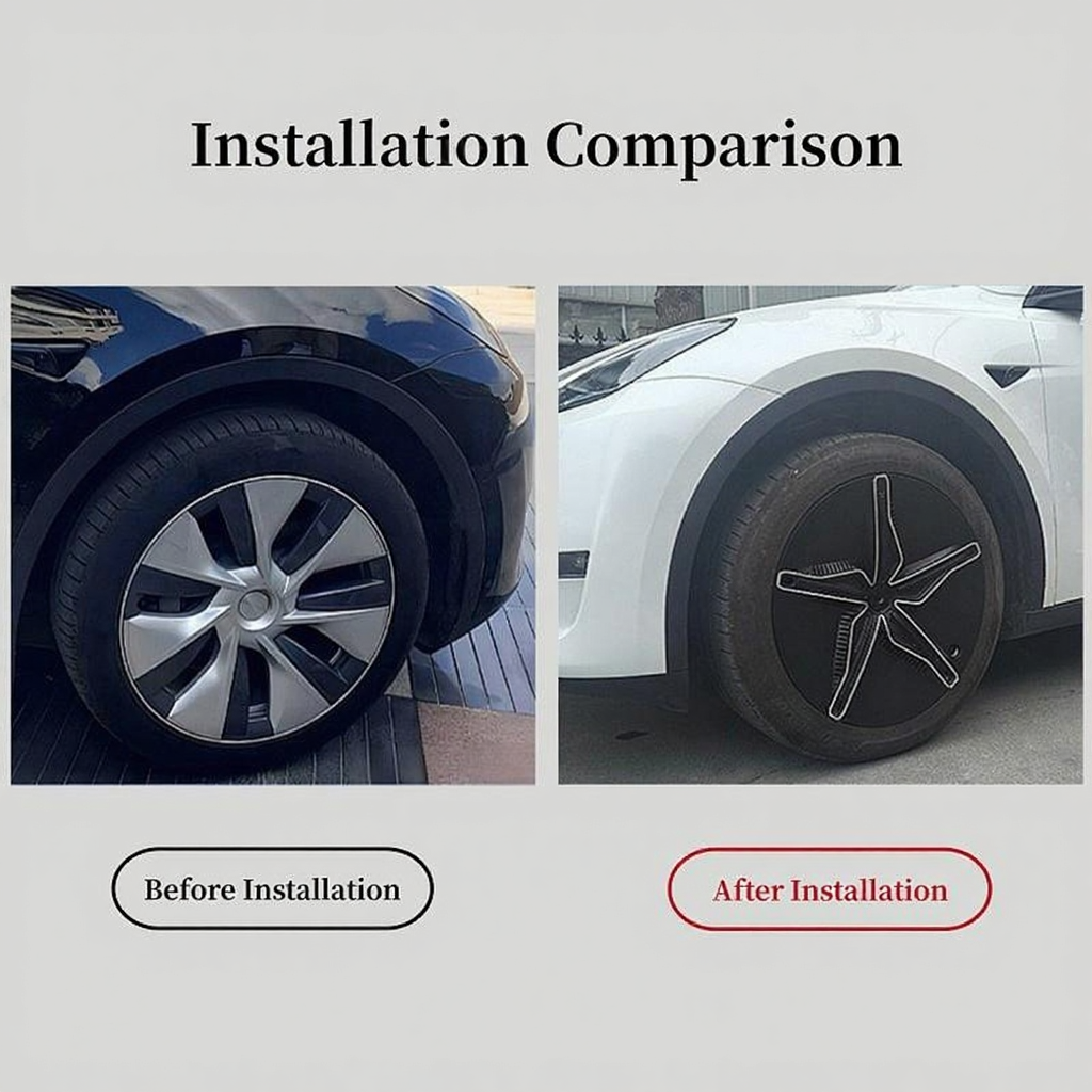 Tesla Model Y 19-inch Starfish Style Hubcap Secondary image