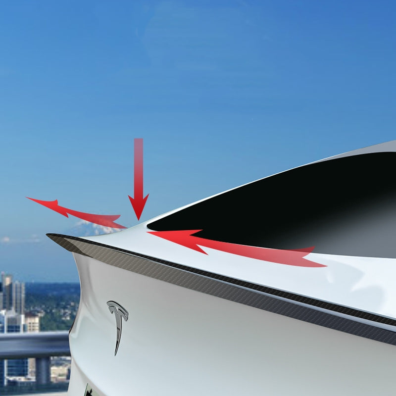 Tesla Model 3/Y Carbon Fiber Spoiler - Real Molded Carbon Fiber