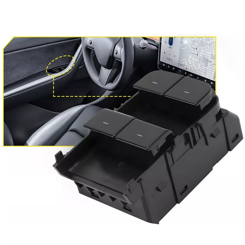 Tesla Model Y Front Left Master Window Switch Replacement  1081037-02-F