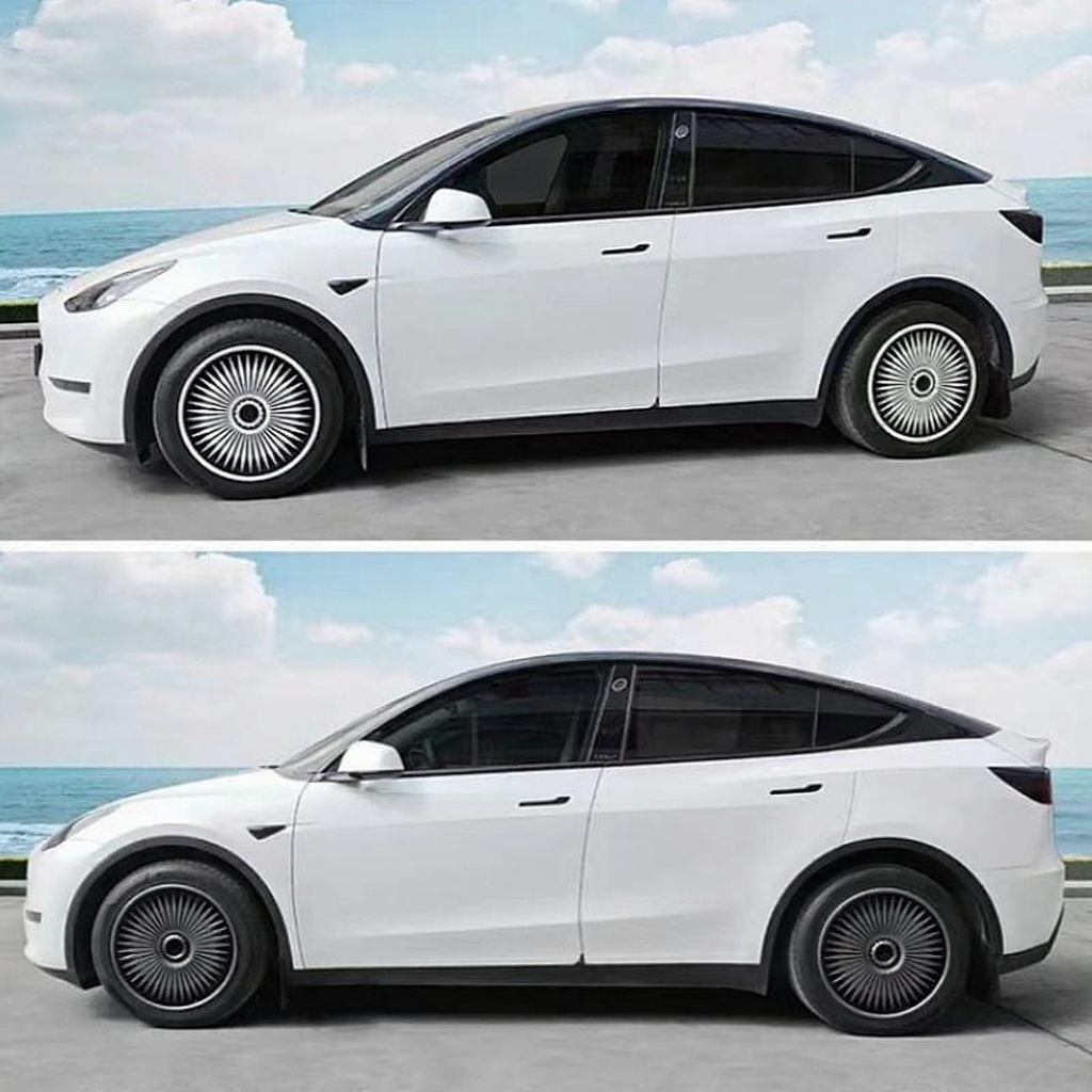 Tesla Model Y Full Wrap 19" Hubcap Wheel Protectors