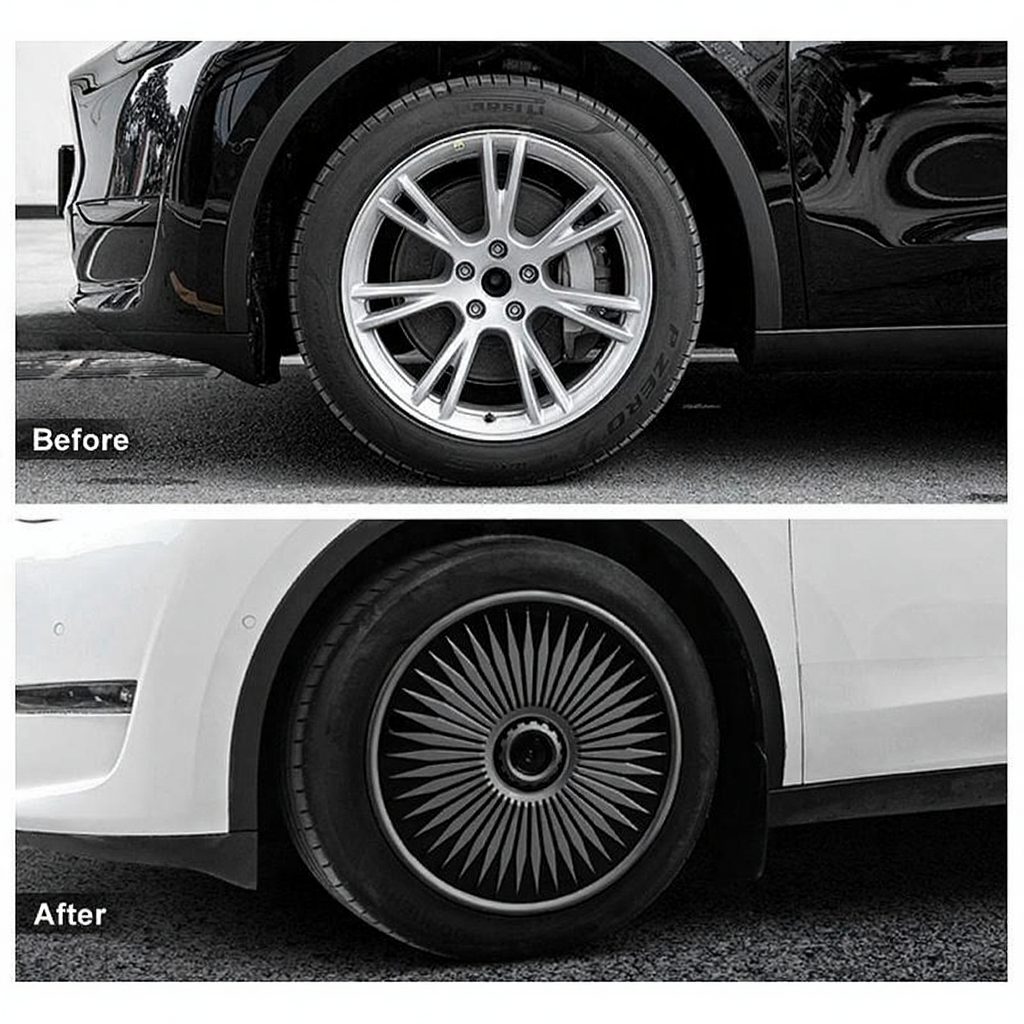 Tesla Model Y Full Wrap 19" Hubcap Wheel Protectors
